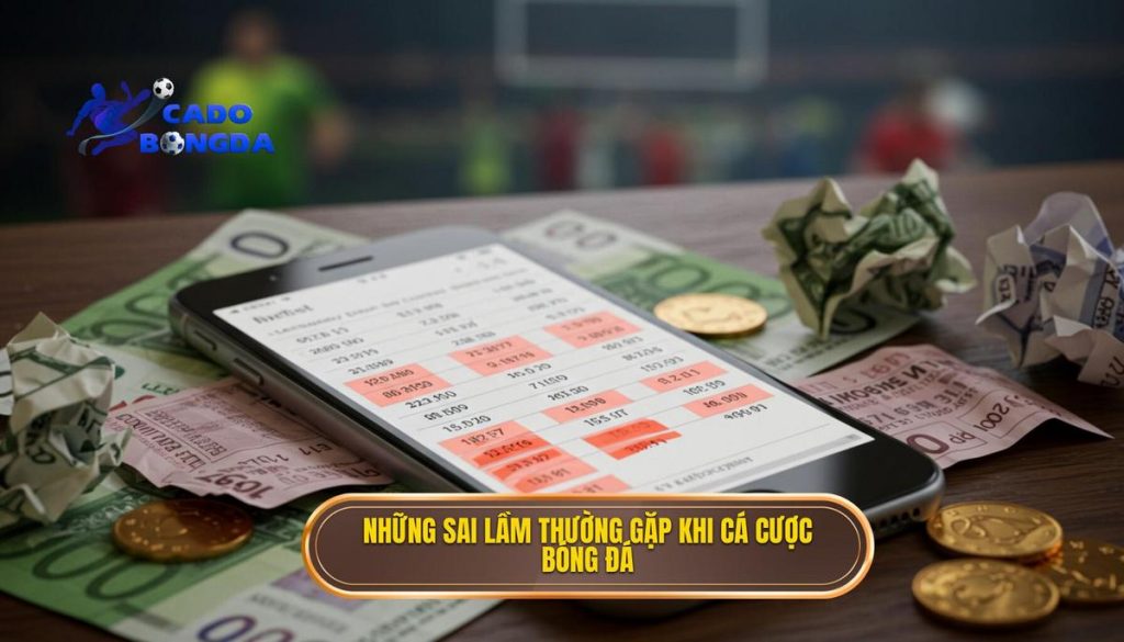 những sai lầm thường gặp khi cá cược bóng đá