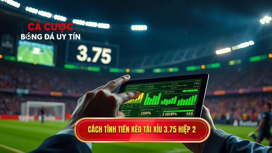Cách tính tiền khi chơi kèo tài xỉu 3.75 hiệp 2
