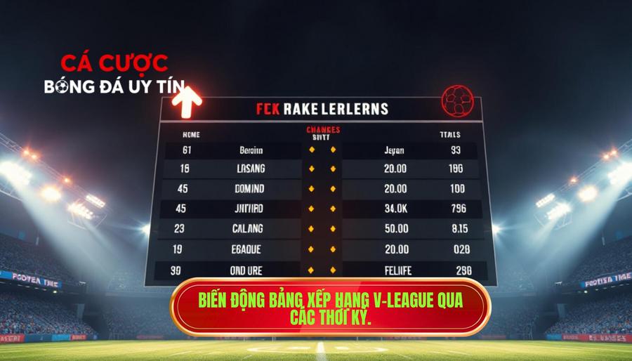 Sự Biến Động Của Bảng Xếp Hạng V-League Qua Các Thời Kỳ